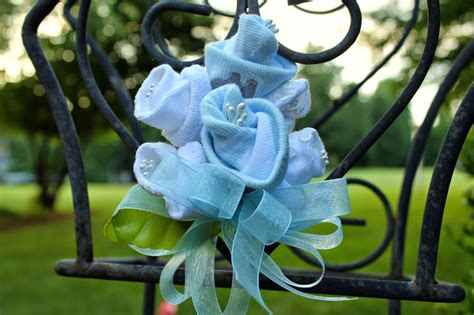 Mommy baby shower corsage capia by fancy little favors. : How To: Baby Sock Corsage | Baby shower corsage, Baby sock corsage, Baby shower coursage