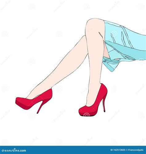 the beautiful and sensual legs of a woman stock illustration illustration of woman silk