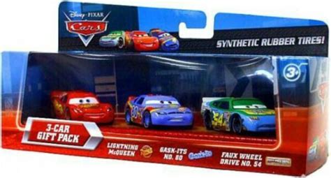 Disney Pixar Cars 3 T Pack Lightning Mcqueen Gask Its 80 Faux Wheel