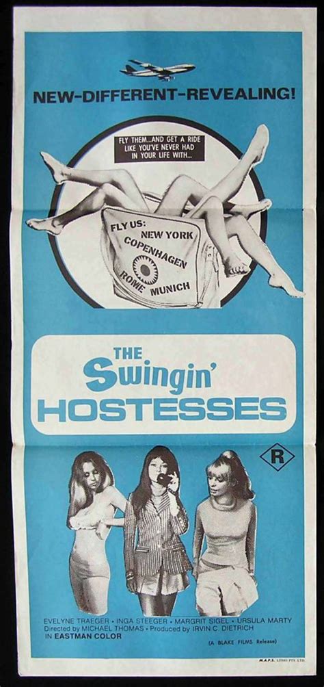 swingin hostesses the 70s evelyne traeger michael thomas airline sexploitation movie poster
