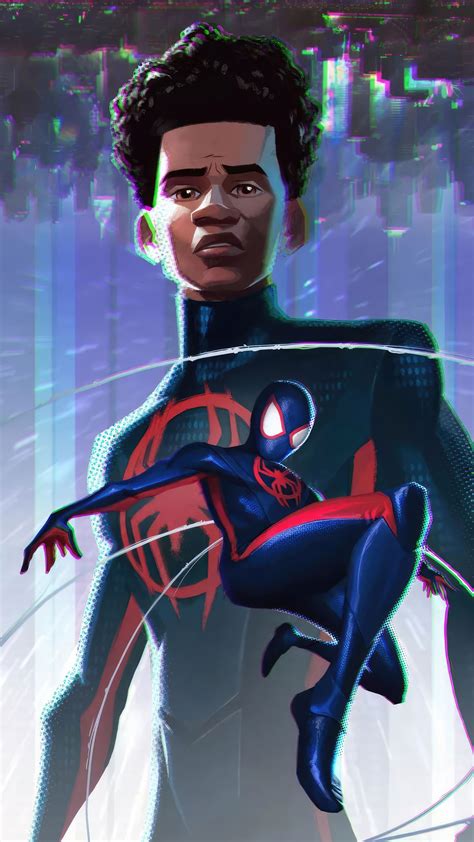 2160x3840 Miles Morales In Spiderman Across The Spiderverse 2023 Sony