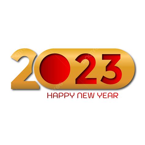 2023 Feliz Año Nuevo Dorado Y Rojo Png 2023 Feliz Año Nuevo Año