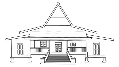 Sketsa Rumah Adat Bali General Solusindo