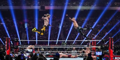 Logan Paul Amazes Wwe Fans With Unbelievable Mid Air Collision In
