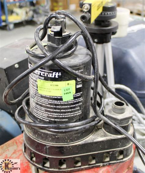 Mastercraft Submersible Utility Pump Kastner Auctions