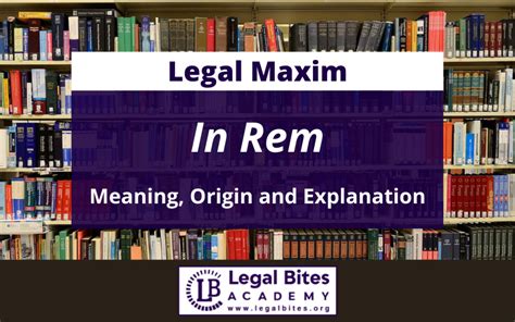 In Rem Origin Meaning And Explanation
