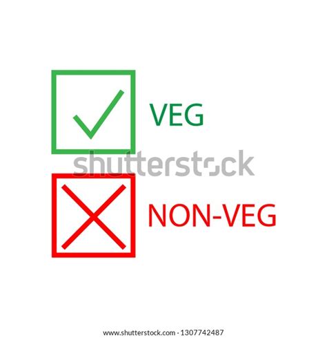 Vegetables No Vegetables Sign Stock Vector Royalty Free 1307742487