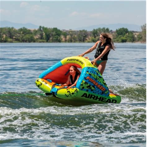 Airhead Poparazzi 2 Person Inflatable Heavy Gauge Water Tube Green