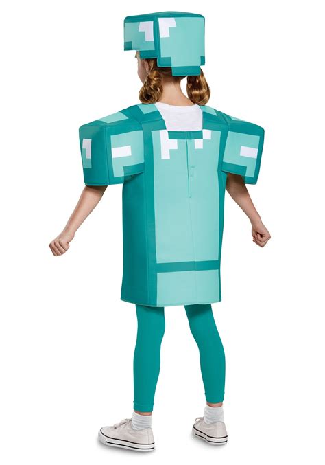 Consistent 6 damage (3 hearts). Kid's Minecraft Classic Armor Costume