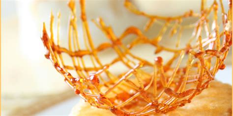 Once the caramelizing process is complete, and if. Baking tips: How to make spun sugar decorations