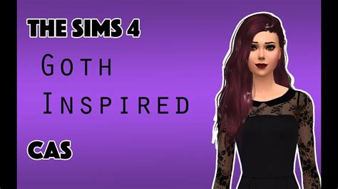 The Sims 4 Goth Girl Cas Youtube