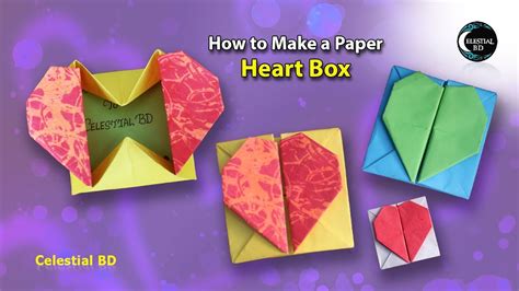 Step By Step Origami Heart Box Envelope Healthy Care