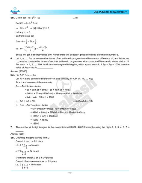 Jee Advanced Question Paper 2022 Maths Paper 1 And Solutions