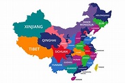 The 23 Provinces in the Country of China