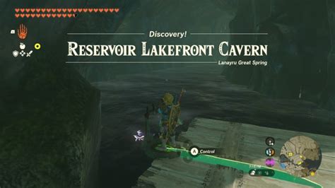 Reservoir Lakefront Cavern The Legend Of Zelda Tears Of The Kingdom