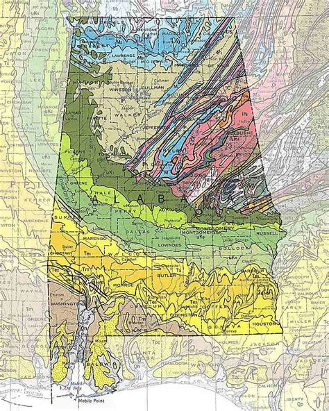 Cartes Géologiques Des 50 États Unis