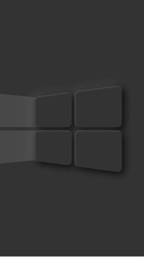 750x1334 Windows 10 Dark Mode Logo Iphone 6 Iphone 6s Iphone 7