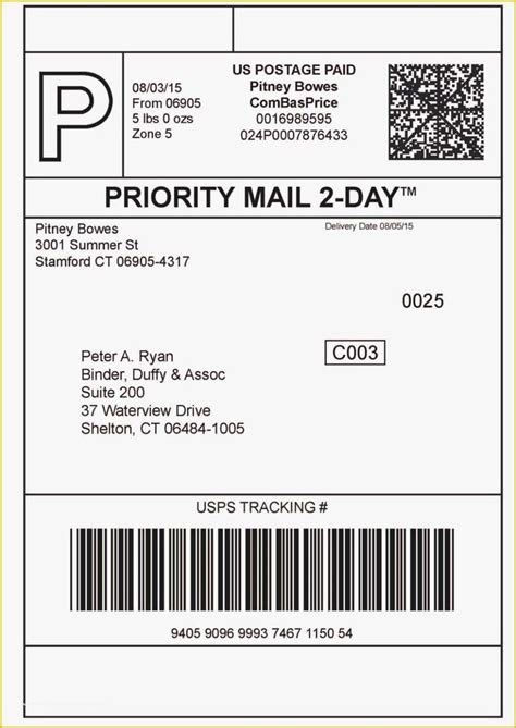Usps Shipping Label Template Word Address Label Template Label
