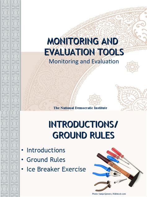 Monitoring And Evaluation Tools Pdf Program Evaluation Survey