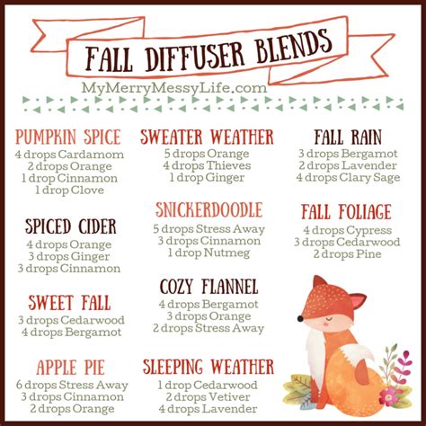 10 Fall Diffuser Blends With Essential Oils My Merry Messy Life