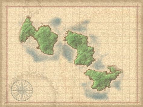 Old Time 3 Islands Map