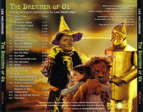 Film Music Site The Dreamer Of Oz Soundtrack Lee Holdridge