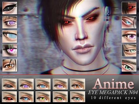 Pralinesims Anime Eye Megapack N04 10 Different Eyes Sims 4 Cc Eyes