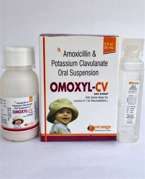 Amoxicillin Potassium Clavulanate Omoxyl Cv D S Orangebiotech