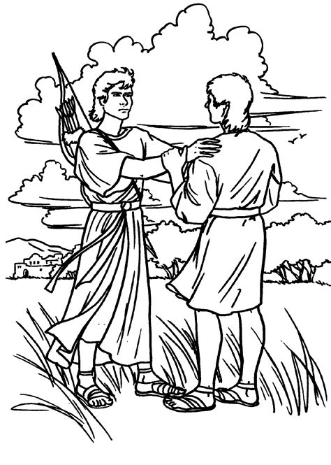 Download free coloring pages (120mb zip file, google drive). david spares saul coloring page - Buscar con Google ...