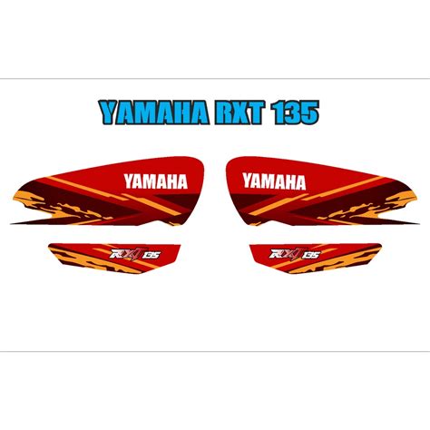 Yamaha Rxt 135 Stock Sticker Decals Shopee Philippines