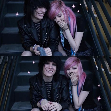 Alex And Johhine O O Absolute Goaaaaals 3 Cute Emo Couples Scene Couples Tumblr Couples Emo