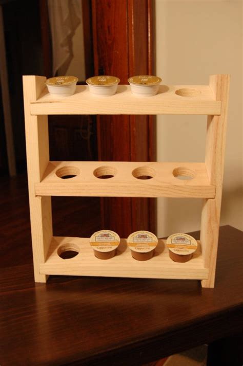 Finally, load the k cup storage drawer up with your favorite little baby coffee pods! Wooden Keurig K-cup Holder | Coffee cup holder diy, K cup holders, Diy holder