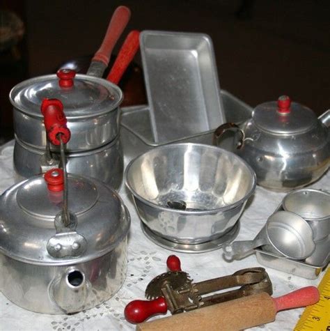 We did not find results for: 1950s Childs Aluminum Red Handle Cooking Kitchen Play Set ...