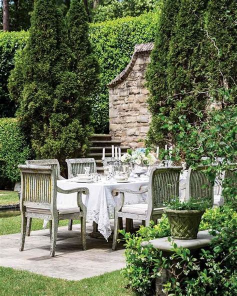 This Outdoor Dining Space Could Not Be More Elegant French Country