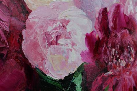 Bouquet Of White And Pink Peonies Painting By Elena Murtazin Saatchi Art