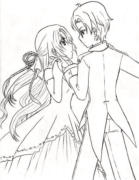 Anime Couple Coloring Pages Coloring Pages For Kids And Adults