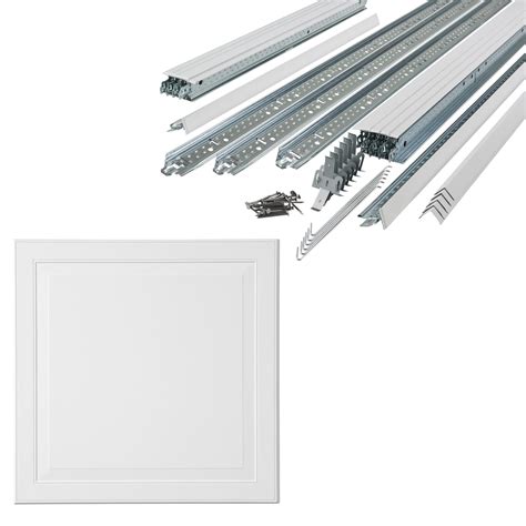 Shop Armstrong Ceilings Single Raised 2 Ft X 2 Ft Ceiling Tile Kit At