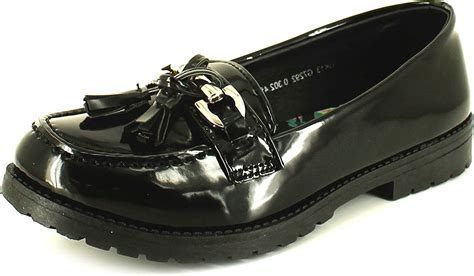 Wynsors Ava Girls School Shoes Black 13 Child UK: Amazon.co.uk: Shoes ...