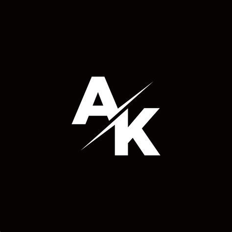 Ak Logo Letter Monogram Slash With Modern Logo Designs Template 2839957