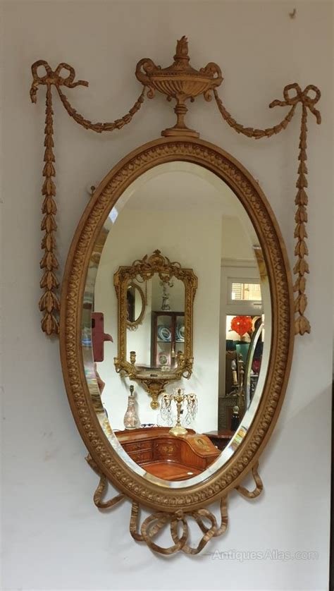 Antiques Atlas Adams Gilt Oval Mirror
