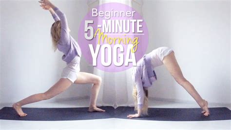 5 Minute Morning Yoga Beginner Youtube
