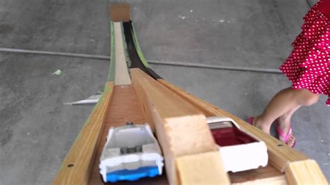 Once connected, simply attach to the wall with any form of adhesive (recommended 3m. Hotwheels wood track project - YouTube