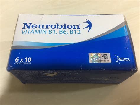 neurobion vitamin b1 b6 b12 6x10 tablets shopee singapore