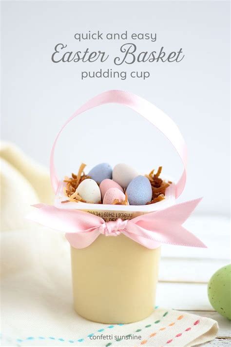 Banana pudding/classic banana pudding/dessert/desserts/easter/easter dessert/easter desserts/easter menu/easy easter everyone's favorite nilla wafer banana pudding layered in individual egg cups are sure to be the talk of the easter treats. Easy and quick Easter Basket Pudding Cup | Easter baskets ...