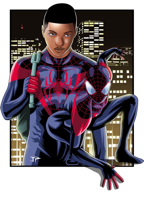 Ultimate Spiderman Miles Morales Art By Jonathanpiccini Jp On Deviantart