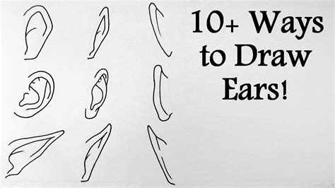 How To Draw Manga 10 Ways To Draw Ears Youtube