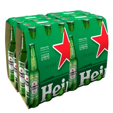 Cerveja Heineken Long Neck 330ml Pack Com 24 Unidades Shopee Brasil