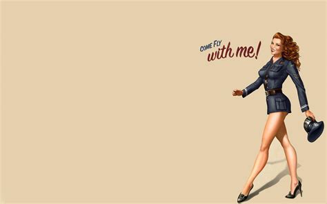 Vintage Pin Up Wallpaper Widescreen