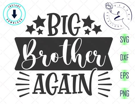 Big Brother Again Svg Big Bro Svg Brother Again Svg For Cricut And Silhouette Instant Download