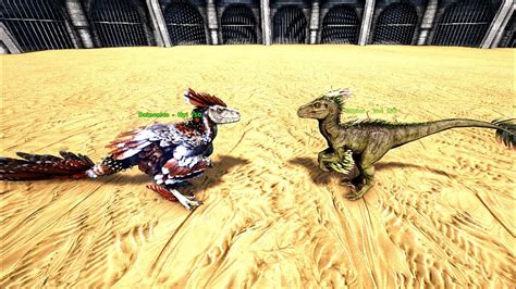 Deinonychus Vs Raptor Ark Survival Youtube